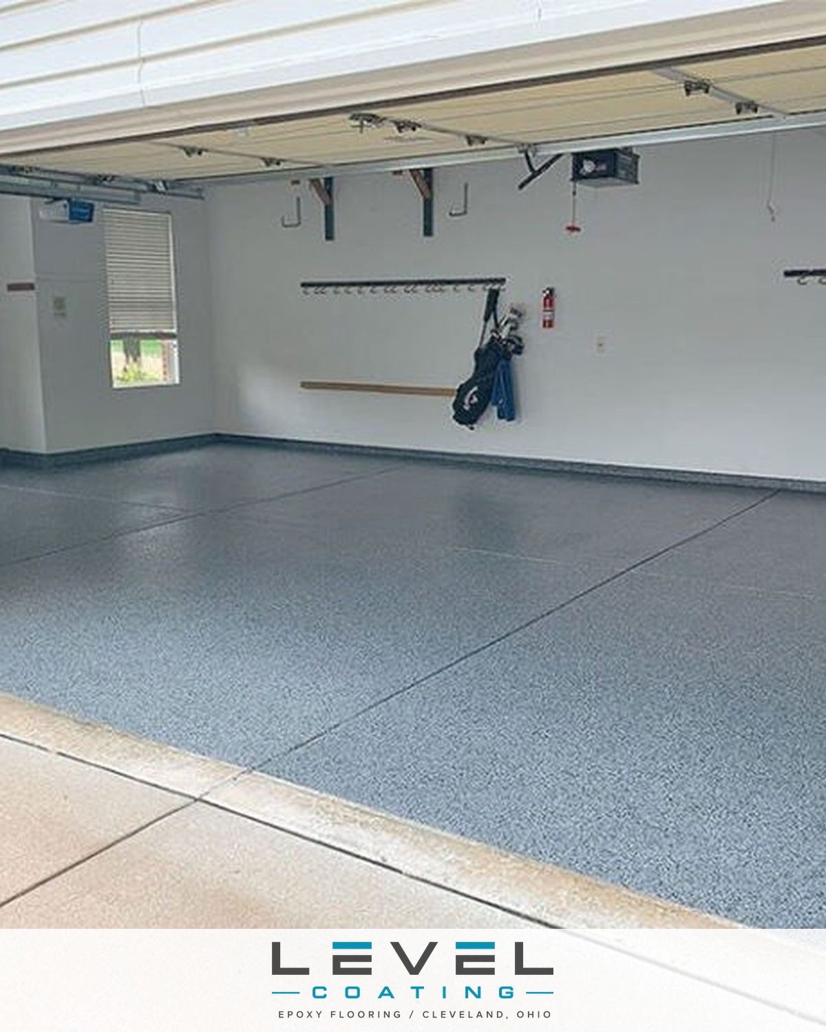 1-day flake floor system - residential garage, Cleveland area