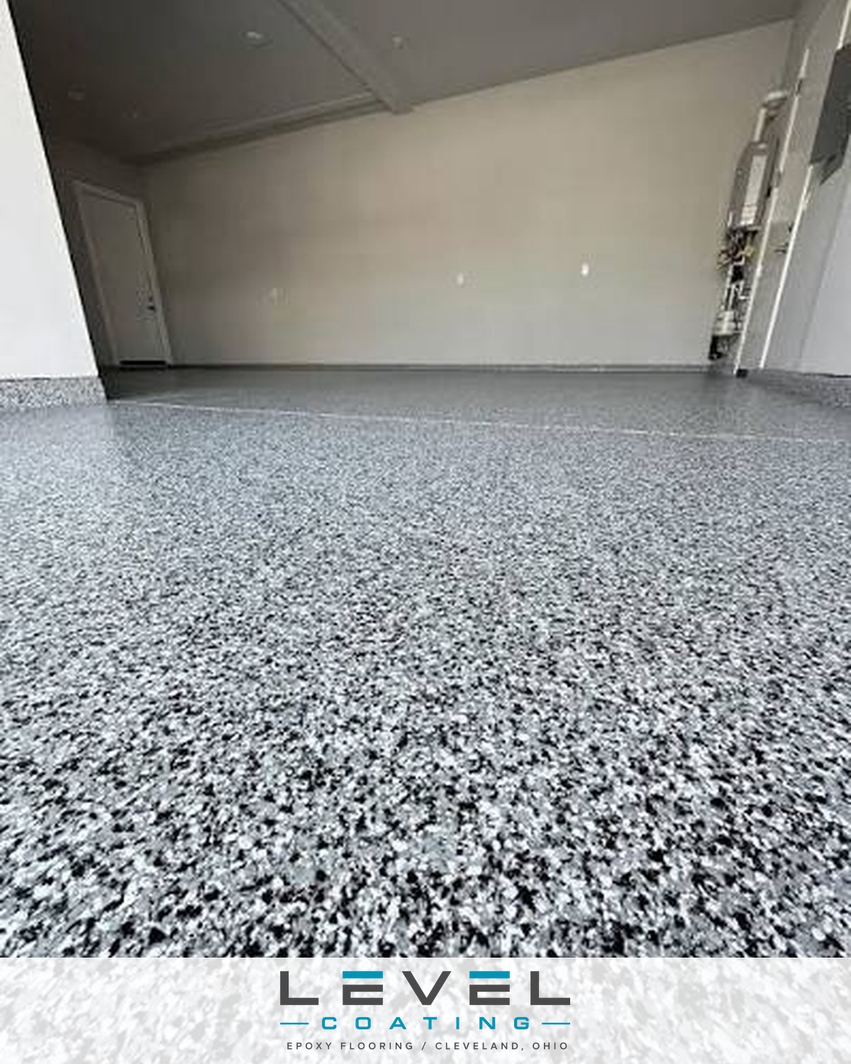 Polyaspartic top coat garage floor - Ohio